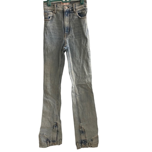 Revice Denim High Waist Light Wash Button Bottom Jeans Sz 24 - Picture 1 of 10